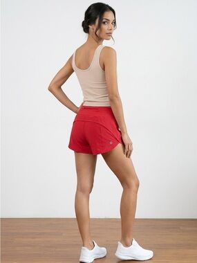 lululemon athletica Red Women's Athletic Shorts